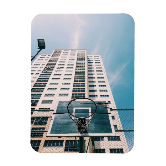 バスケカッコいいットフープ マグネット (縦)