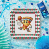 バスケクールットピザパーティー ペーパープレート (パーティー)