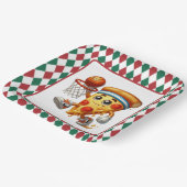 バスケクールットピザパーティー ペーパープレート (傾斜あり)