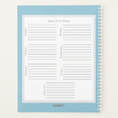 バスケタバル – 学校プランナー- HAMbyWG プランナー手帳 (裏面)