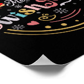 バスケッおもしろいトバスケットクリスマス引用文スメリーウィシュマスマ ポスター (角)