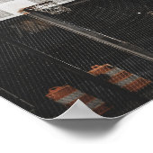 バスケッかわいらしトルデザイン ポスター (角)