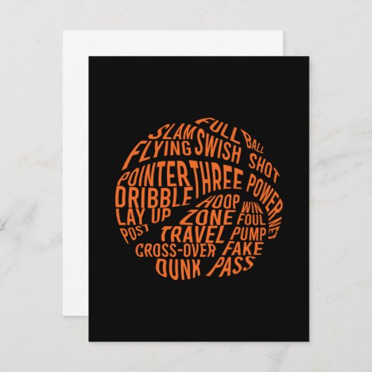 バスケッやる気を起こさせるトボールワードクラウドアート (正面/裏面)