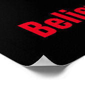 バスケッやる気を起こさせるト信じ ポスター (角)