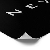 バスケッやる気を起こさせるプを与え決して行わない ポスター (角)