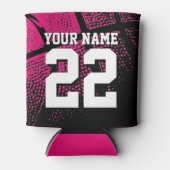 バスケッカスタムトバスケットボールのジャージ番号をクーラー 缶クーラー (正面)