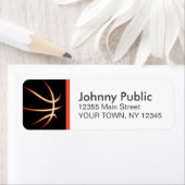 バスケッカスタムトボールカラーストリップ住所 シール (インサイチュ)