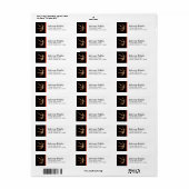 バスケッカスタムトボールカラーストリップ住所 シール (フルシート)