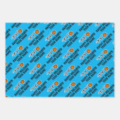 バスケッカスタムトボールクリスマスラッピング紙シート ラッピングペーパーシート (正面3)