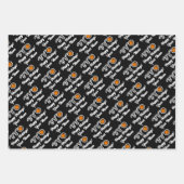 バスケッカスタムトボールクリスマスラッピング紙シート ラッピングペーパーシート (正面)