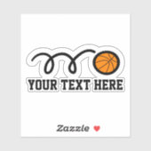 バスケッカスタムトボールチームのビニールのシール シール (シート)