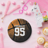 バスケッカスタムトボールバースデーパーティー紙プレート ペーパープレート (パーティー)