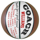 バスケッカスタムトボ感謝していールのコーチ バスケットボール (縦)