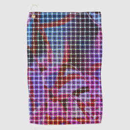 バスケッスタイルダークピンク、ブルー、薄紫のトーン ゴルフタオル