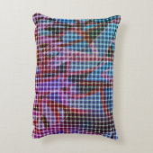 バスケッスタイルダークピンク、薄紫、紫の色調 アクセントクッション (裏面(縦))