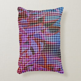 バスケッスタイルダークピンク、薄紫、紫の色調 アクセントクッション