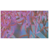 バスケッスタイルダークピンク、薄紫、紫の色調 テーブルクロス (正面(横))