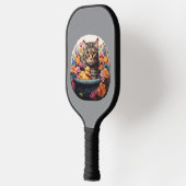 バスケットおもしろいピックボールパドルの中のネコとアヒル ピックルボールラケット (左)