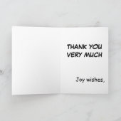 バスケットおもしろいボールフィッシ感謝していュカット – ユーカード サンキューカード (内部)