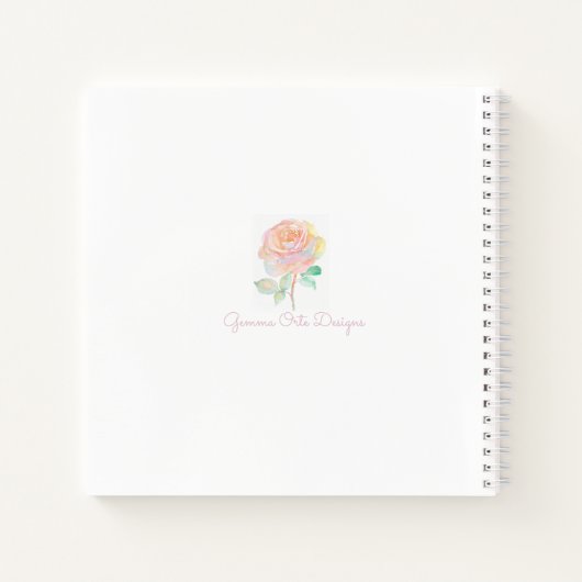 バスケットさくらんぼの行頭文字のノート ノートブック (裏面)