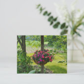 バスケットにぶら下がった入り込む ポストカード (スタンド正面)