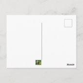 バスケットにぶら下がった入り込む ポストカード (裏面)