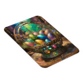 バスケットにカラフル入ったスティームパンク復活祭の卵 マグネット (右側)