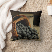 バスケットにブルーベリー – 旧世界静止画シリーズ クッション (ブランケット)