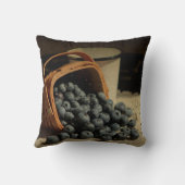 バスケットにブルーベリー – 旧世界静止画シリーズ クッション (裏面)