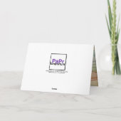 バスケットに入ったかわいいバニーカスタムウサギ シーズンカード (裏面)