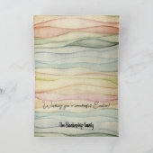 バスケットに入ったかわいいバニーカスタムウサギ シーズンカード (内部)