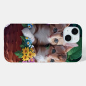 バスケットに入ったかわいい子猫たち|過去記事 Case-Mate iPhoneケース (裏面 (横))
