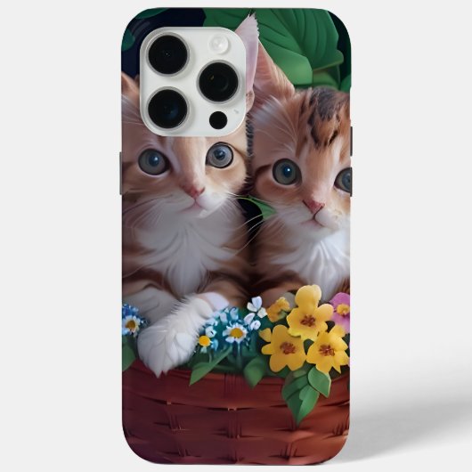 バスケットに入ったかわいい子猫たち|過去記事 Case-Mate iPhoneケース (裏面)