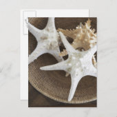 バスケットに入ったヒトデ ポストカード (正面/裏面)