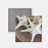 バスケットに入ったヒトデ マグネット (正面/裏面)