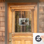 バスケットに入った子猫 ウィンドウサイン (ホームデコレーション)