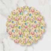 バスケットに座って可愛いイースターバニー フェイバータグ (裏面)