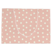 バスケットに座って可愛いイースターバニー ラージペーパーバッグ (裏面)