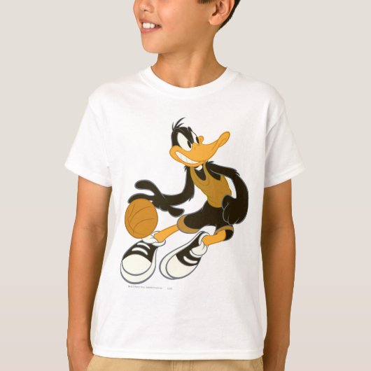 バスケットに落ち着くDAFFY DUCK™ Tシャツ (正面)