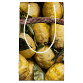 バスケットのイタリアンなレモン スモールペーパーバッグ (正面)