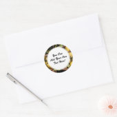 バスケットのエレガントでイタリアンなレモン ラウンドシール (封筒)