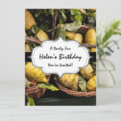 バスケットのエレガントでイタリアンなレモン 招待状 (スタンド正面)