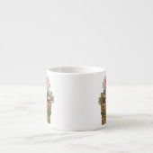 バスケットのクリスマスのマウス エスプレッソカップ (正面)