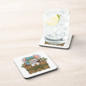 バスケットのクリスマスのマウス コースター (右側)