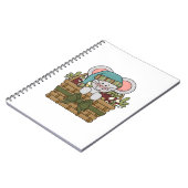 バスケットのクリスマスのマウス ノートブック (左側)