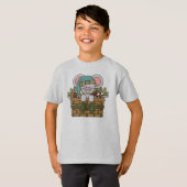バスケットのクリスマスのマウス Tシャツ (正面フル)