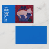 バスケットのビジネスまたはプロフィールカードの子猫 名刺 (正面/裏面)