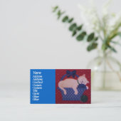 バスケットのビジネスまたはプロフィールカードの子猫 名刺 (スタンド正面)