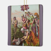 バスケットのベビーモーゼ セラミックオーナメント (左)