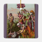 バスケットのベビーモーゼ セラミックオーナメント (裏面)